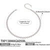 TXP138 Pink-Silver Necklace