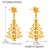 Gold Tree Earrings