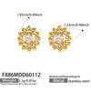 Clear Sunflower Studs