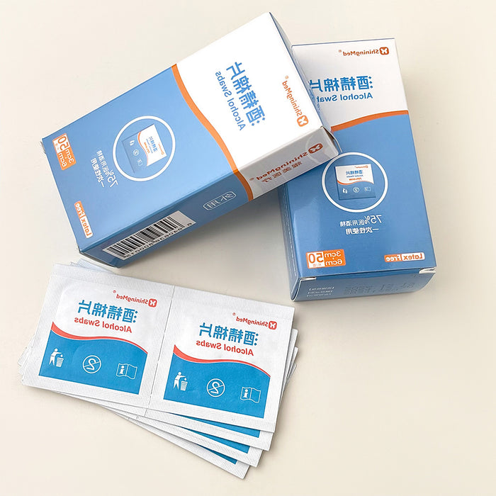 ShiningMed Alcohol Swab Pads Jewelry Care Pack Boxes