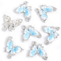Polished Gold Silver Butterfly Alloy Charms in 12 Styles view 11