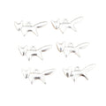 Leaping Fox Silhouette Charms in Bright Silver Finish view 5