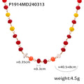Beaded Necklaces Black White Colorful Or Natural Stone Mix view 7