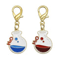 H2O Flask Chemistry Enamel Charm Keychain Two Colors view 5