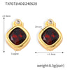 Deep Red Earrings
