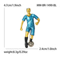 Enamel Soccer Player Brooch in Red and Blue Kits for Jackets and Scarves view 7