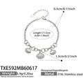 Scallop Shell Charm Necklace and Bracelet in Two Metal Tones view 6