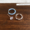 Enamel Huggie Crystal Stud Twisted Hoop Earring Sets view 7