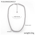 Imitation Pearl Strand Necklaces White Gray Mixed Color view 6