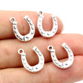 Lucky Horseshoe Charms in Bronze and Silver Designs view 7