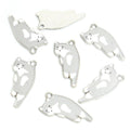 Printed Lounging Cat Alloy Charm Pendants in Seven Designs view 9