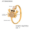 Gold Crab Ring