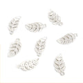 Polished Gold Silver Leaf Alloy Charms in 8 Styles view 7