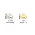 Panda Face Charms in Gold and Silver Tones, Two Finishes view 2