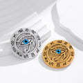 Gold Tone Eye Two Designs Metal Brooch Pin for Jackets and Lapels view 5