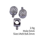 Spiral Lollipop Large Hole Bead for Jewelry Making view 3