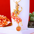 Jeweled Zodiac Dragon Keychains in Five Colors plus Assorted Option view 3