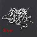Ball and Coil Fishhook Earring Wires in Mixed Finishes view 2