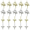Yellow Cross Metal Charms with 5 Listed Options for DIY Jewelry Making view 1