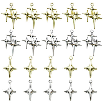 Yellow Cross Metal Charms with 5 Listed Options for DIY Jewelry Making