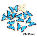 Printed Butterfly Cabochons in Nine Color Patterns view 7