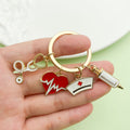 Medical Metal Keychains With Assorted Charms In 10 Styles view 2