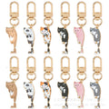 Cat Charm Keychains in 51 Pictured Variations for Bags and Keys view 1