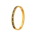 Colorful Baguette Zircon Clasp Bangle Gold Or Steel view 5