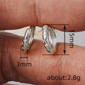 Star Engraved Mini Huggie Hoop Earrings Silver Or Gold Tone view 4