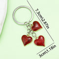 Heart Charm Keychains Featuring Heart Across 18 Pictured Variations view 7