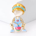 Basketball Player Brooch In 1 Style With Polished Metal Details view 1