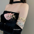 Metal Starfish Shell Open Cuff Bangles Gold and Silver view 2