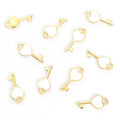Tiny Heart Lock and Key Charms in Nine Enamel Color Options view 12
