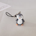 Flocked Penguin Phone Strap Charms in Three Distinct Poses view 6