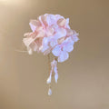 Fabric Flower Pearl Duckbill Hair Clips and Pins 7 Styles view 10