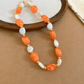 Gold Acrylic Bead Necklaces And Bracelets Multicolor Styles view 9