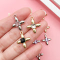 Red Four-Leaf Clover Metal Charms with 6 Listed Options view 2