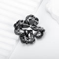 Green Peony Crystal Two Designs Metal Brooch Pin for Jackets and Lapels view 3