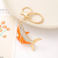 Ocean Animal Rhinestone Keychain Shark Crab Starfish Charm view 1