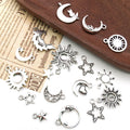 Silver-Tone Sun and Moon Metal Charms with 17 Listed Options view 3
