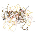S-Shaped Ball End Earring Hooks in Eight Metal Finishes view 9