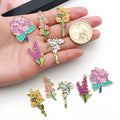 Gold-Tone Sunflower Metal Charms with 6 Listed Options view 2