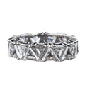 Mixed-Cut Clear Stone Full Eternity Bands In Ten Designs view 5