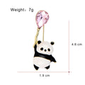 Panda Enamel Metal Brooch Pin for Jackets and Lapels view 2