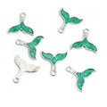 Enamel-Look Silver Gold Mermaid Tail Alloy Charms in 14 Styles view 11