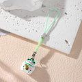 Lucky Cat Bell Phone Charms Alloy Maneki-Neko Multicolor Cord Straps 12 Styles view 7