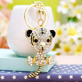 Mixed Jeweled Sitting and Three Dimensional Tiger Keychains in Six Options view 11