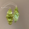 Translucent Sequin Cluster Earrings in Four Color Options view 6