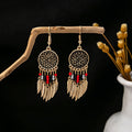 Fifty-One Turquoise Look Beaded Boho Dangle Earrings view 10
