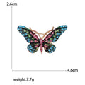 Crystal Butterfly Brooch in Four Jewel Tone Colorways view 9
